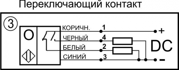 Датчик бесконтактный оптический ОП192-NO/NC-PNP-P(с регулировкой)